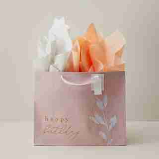 GIFT BAG AND TISSUE BUNDLE, HAPPY BIRTHDAY SKETCH X-LARGE