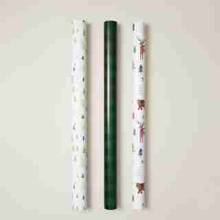 ROULEAUX DE PAPIER D’EMBALLAGE DES FÊTES – ANIMAUX RUSTIQUES