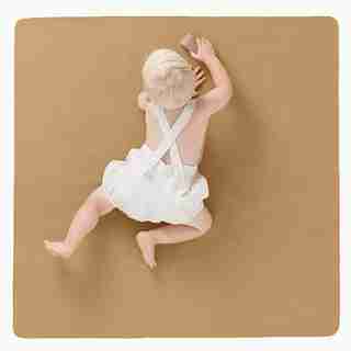 Mini Small Leather Mat, Camel