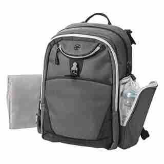 ADVENTURERS BACKPACK DIAPER BAG - GREY, BLACK