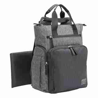 PLACES & SPACES DEPARTURE HYBRID DIAPER BAG - GREY