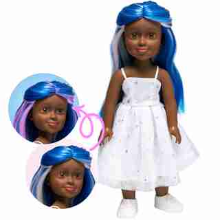 POUPÉE OLIVIA LA FILLE STAR AUX CHEVEUX CHANGEANT DE COULEUR (35 CM)