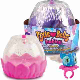 Pixie Belles Babies - Les figurines surprises portables avec anneaux interactifs pour tourner