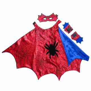 Ensemble araignée - Cape, Masque, Manchette, taille US 3-4