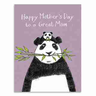 Mother's Day Card Panda Mom