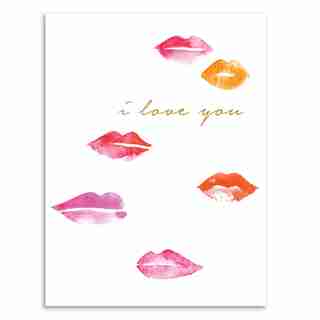 Paper E. Clips Valentine Card Love Lips