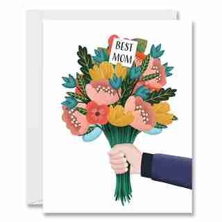 Mother's Day Card Bouquet Of Flowers