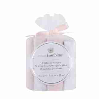 12 BABY WASHCLOTHS PINK