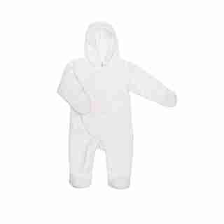 White Pram Hooded Onesie