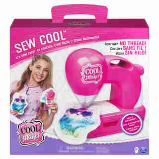 Cool Maker, Machine à coudre Sew Cool avec 5 patrons et tissus tendance