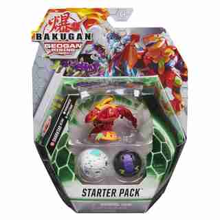 Bakugan Starter Pack 3-Pack Geogan Rising Collectible Action Figures (Styles May Vary)