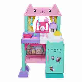 Gabby’s Dollhouse, Cakey Kitchen Set for Kids with Play Kitchen Accessories, Play Food, Sounds, Music and Kids Toys for Girls and Boys Ages 3 and up
