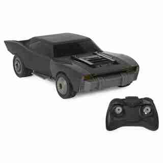 DC Comics, The Batman Turbo Boost Batmobile, Remote Control Car with Official Batman Movie Styling Kids Toys for Boys and Girls Ages 4 and Up
