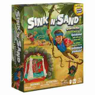 Sink N’ Sand, Kinetic Sand Family Board Game Quicksand Sensory Fidget Toy Easy Fun Craft Activity Gift Box Idea, for Preschoolers & Kids Ages 4 and up