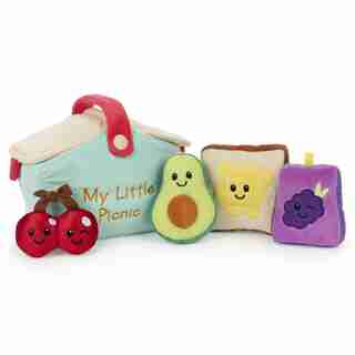 Baby GUND My Little Picnic Stuffed Plush Playset, 5 Pieces, 7"