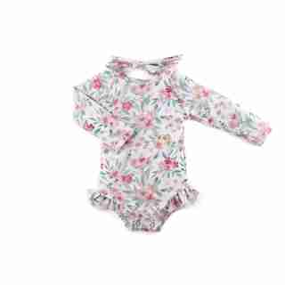 MAILLOT DE BAIN UPF 50 - LA "MEADOW" AQUARELLE FLORALE 12/24M