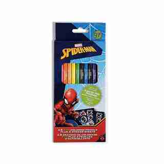 Spiderman Eco-Coloring Pencils Made From Recycled Newspapers With BONUS Sticker Sheets
