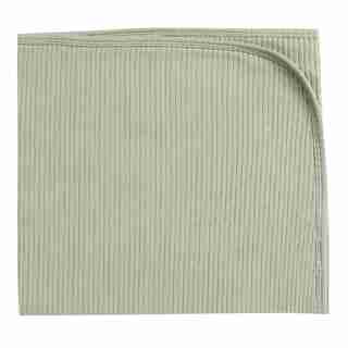 Quincy Mae Ribbed Organic Blanket - Sage