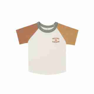 CLR BLK RAGLAN SS TEE