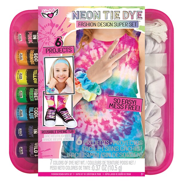 Fashion Angels Neon Tie Dye Fashion Design Super Set by Fashion Angels Toys www.chapters
