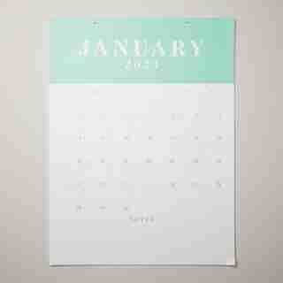 2023 12 MONTH VERTICAL JUMBO WALL CALENDAR COLOUR POP by Hobbry