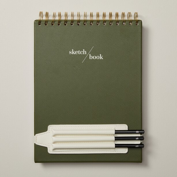 SKETCHBOOK & PENCILS, GREEN by NOTA Gifts www.chapters.indigo.ca