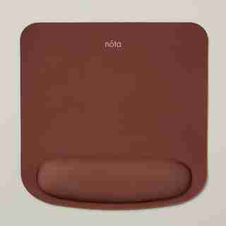 MOUSEPAD WITH WRIST SUPPORT, COGNAC