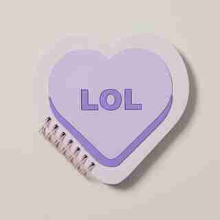 HEART NOTEBOOK, PURPLE