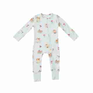 2 Way Zipper Romper, Pancakes Baby 3-6 Months