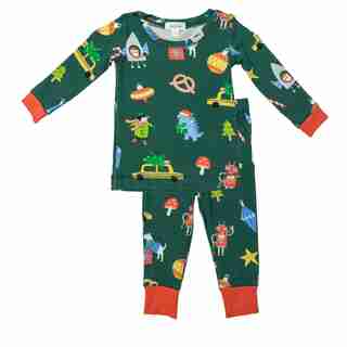 Merry + Bright Green Lounge Set 2T