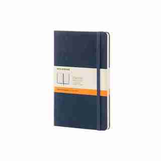 Moleskine Classic Notebook, Ruled/Lined, Hard Cover, Large (5" x 8.25"), Sapphire Blue
