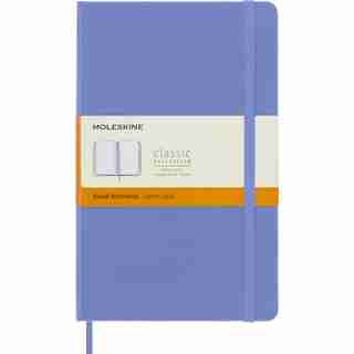 Moleskine Classic Notebook, Ruled/Lined, Hard Cover, Large (5" x 8.25"), Hydrangea Blue