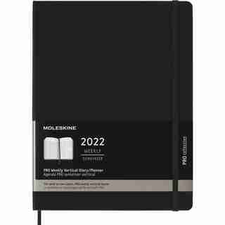 Moleskine PRO 12 Month Planner XL Hard Cover, Black