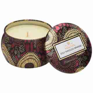 Voluspa® Petite Decorative Tin Candle - Goji & Tarocco Orange