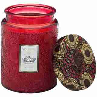 Voluspa® Large Glass Jar Candle - Goji & Tarocco Orange