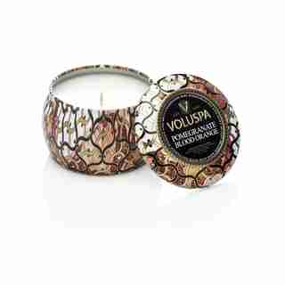 Voluspa® Mini Tin Candle - Pomegranate Blood Orange