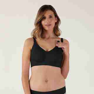 Body Silk Seamless Nursing Bra, Black Medium