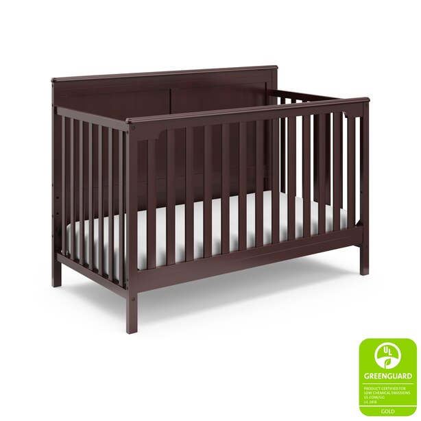 STORKCRAFT ALPINE 4-IN-1 CONVERTIBLE BABY CRIB ESPRESSO