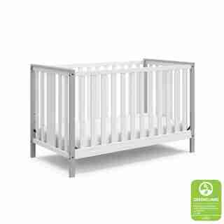 STORKCRAFT MODERN PACIFIC 4-IN-1 CONVERTIBLE BABY CRIB PEBBLE GREY