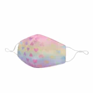 Ombre Heart Print Non-Medical Kids Face Mask