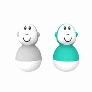 Bathtime Wobblers, Cool Grey & Green
