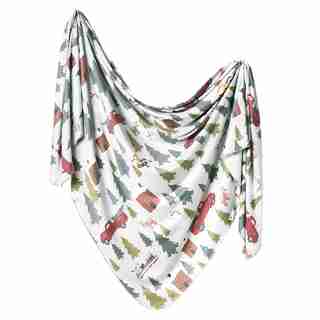 Copper Pearl Knit Swaddle Blanket Kringle