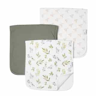 Set of 3 Burp Cloths, Haven