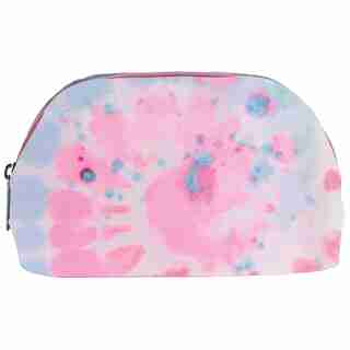 SWIRL TIE DYE OVAL COSMETIC BAG