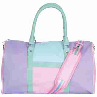 COLOR BLOCK DUFFEL BAG