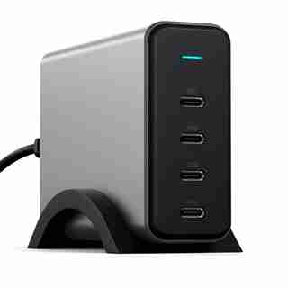 165W USB-C 4-Port PD GaN Charger, Space Gray