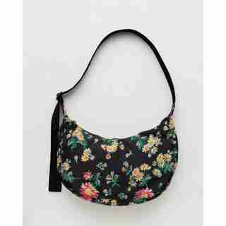 Medium Nylon Crescent Bag, Rhian Daisy