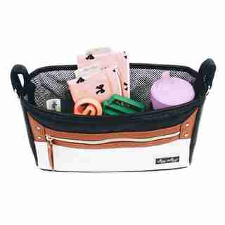 Itzy Ritzy Stroller Stroller Caddy Coffee and Cream