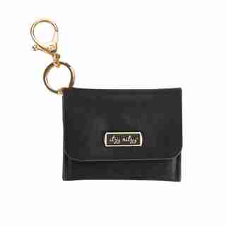 Itzy Mini Wallet™ - Card Holder and Key Chain Charm, Black