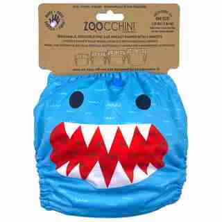 Baby/Toddler Reusable Pocket Diaper with 2 Inserts, Sherman the Shark